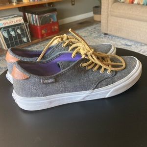 Womens Vans Authentic Vintage w leather laces